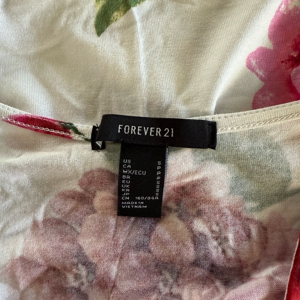 Forever 21 Pink Ruffled Wrap Maxi Dress Size S - Picture 10 of 11